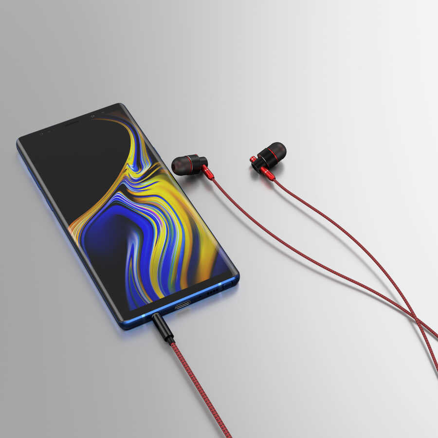 Lapas LY800 3.5mm Kulaklık Siyah-Kırmızı