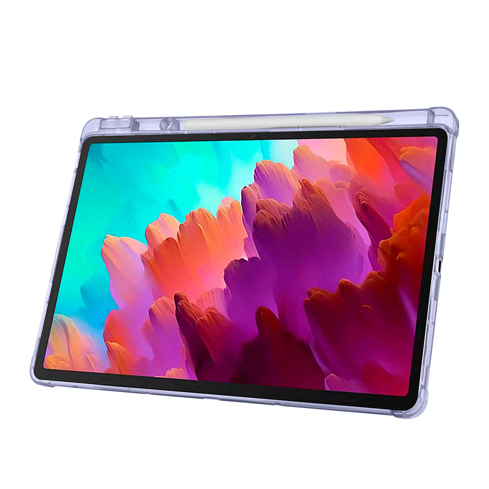 Lenovo Idea Tab Pro 12.7 TB-373FU Kılıf Zore Tri Folding Kalem Bölmeli Standlı Kılıf Lacivert