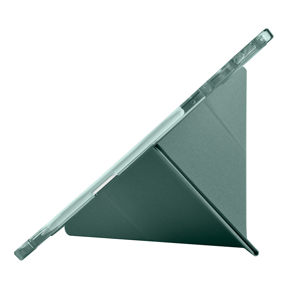 Lenovo Idea Tab Pro 12.7 TB-373FU Kılıf Zore Tri Folding Kalem Bölmeli Standlı Kılıf Mor