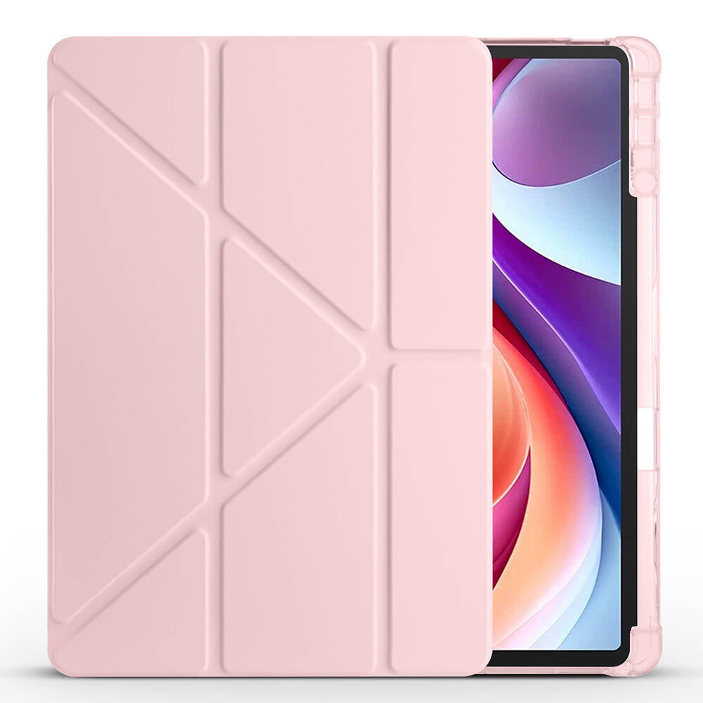 Lenovo M11 TB-330FU Kılıf Zore Tri Folding Kalem Bölmeli Standlı Kılıf Mavi