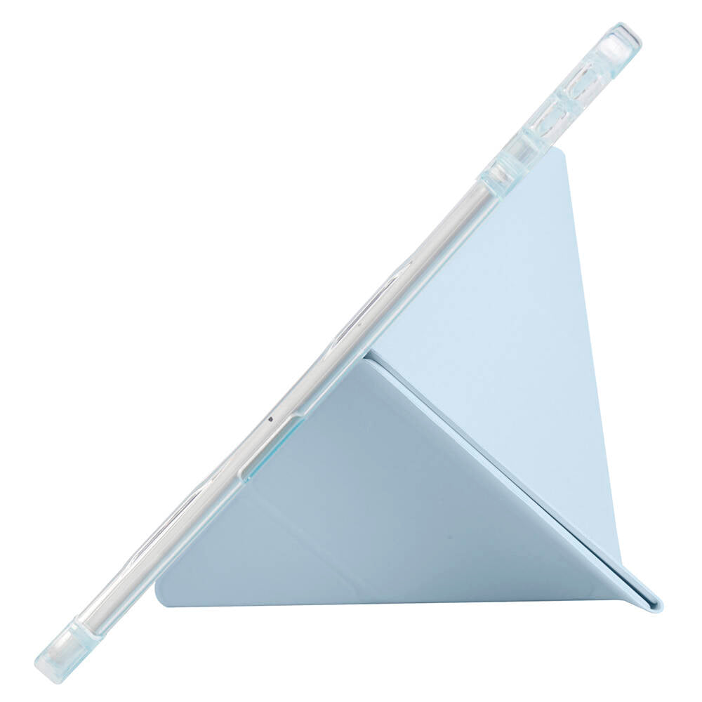 Lenovo M11 TB-330FU Kılıf Zore Tri Folding Kalem Bölmeli Standlı Kılıf Rose Gold