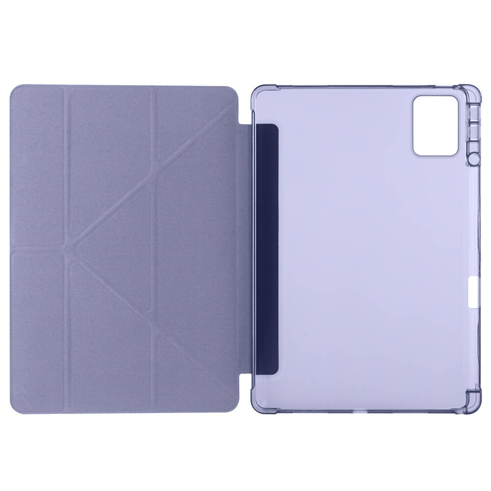 Lenovo M11 TB-330FU Kılıf Zore Tri Folding Kalem Bölmeli Standlı Kılıf Koyu Yeşil