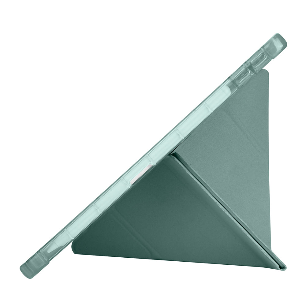 Lenovo Tab TB-311FU Kılıf Zore Tri Folding Kalem Bölmeli Standlı Kılıf Siyah