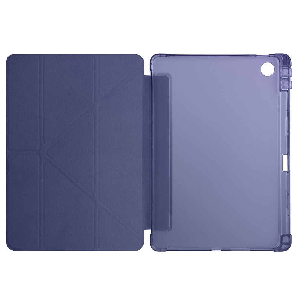 Lenovo Tab TB-311FU Kılıf Zore Tri Folding Kalem Bölmeli Standlı Kılıf Siyah