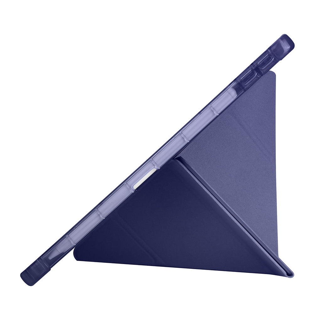 Lenovo Tab TB-311FU Kılıf Zore Tri Folding Kalem Bölmeli Standlı Kılıf Siyah