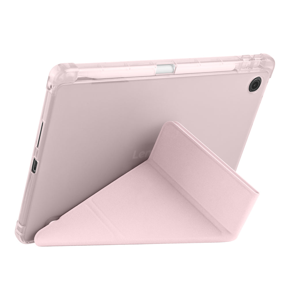 Lenovo Tab TB-311FU Kılıf Zore Tri Folding Kalem Bölmeli Standlı Kılıf Lila