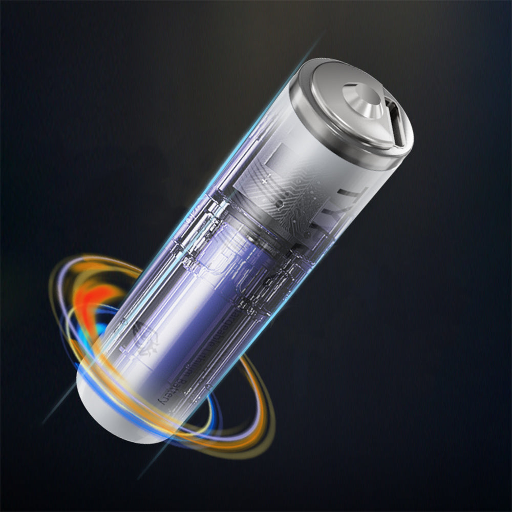 Lenyes AA105 Type-C Şarj Portlu Şarj Edilebilir AA Lityum-ion Pil 2800mWh 1.5V 2 Adet Beyaz