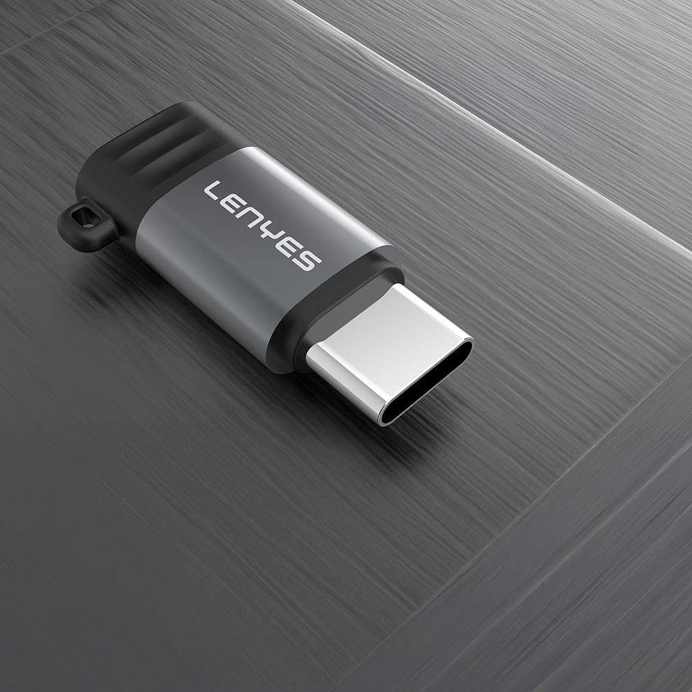 Lenyes AX111 Lightning to Type-C Çevirici OTG Adaptör Siyah