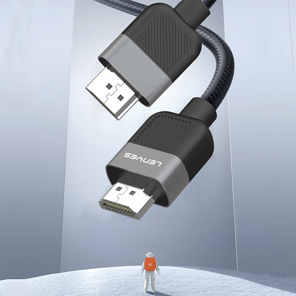 Lenyes AX130 HDTV Görüntü ve Ses Aktarıcı HDMI Kablo Ultra HD 4K 60Hz 1.5M Siyah