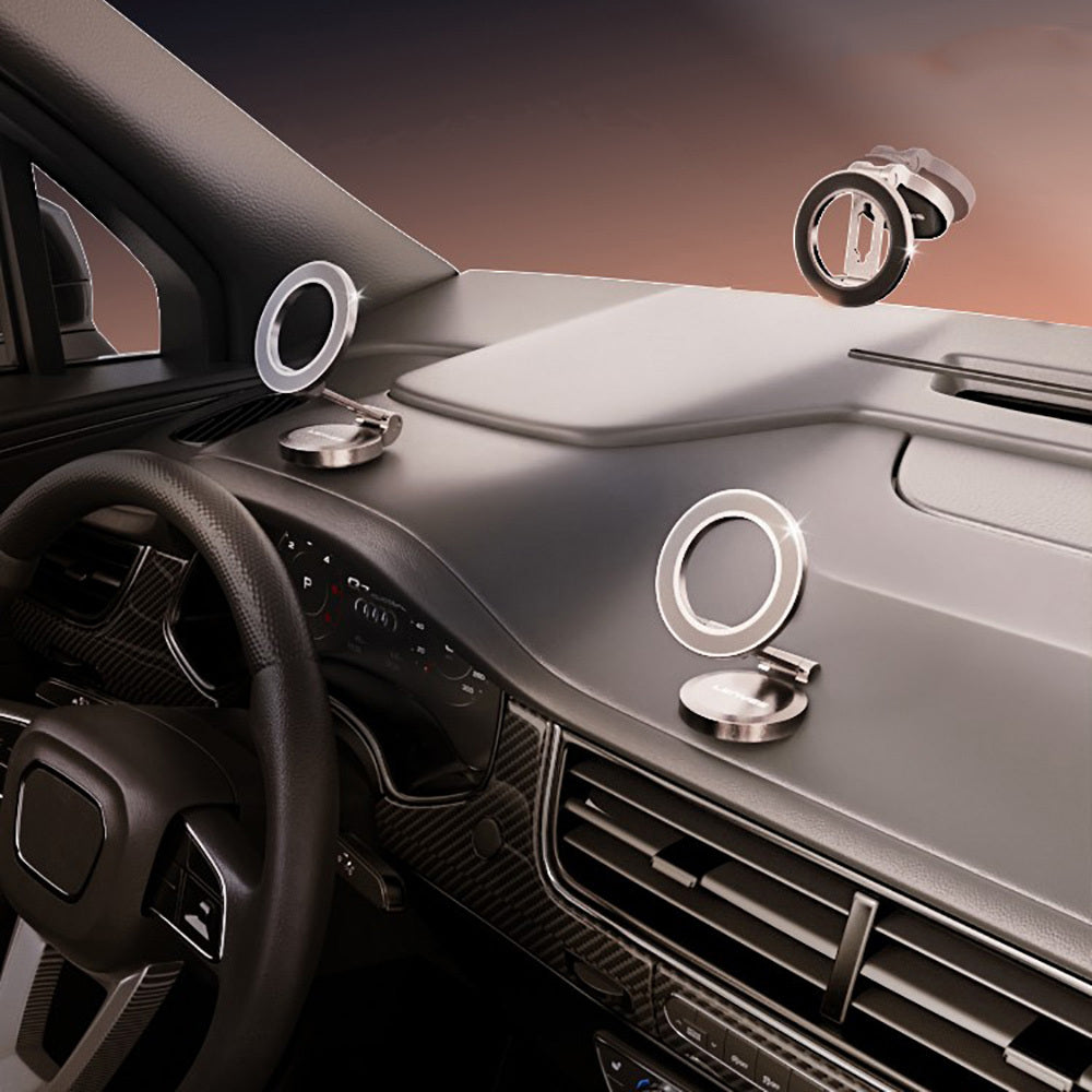 Lenyes CR137 Magnetik Magsafe 360° Oynar Başlıklı Araç İçi Telefon Tutucu Siyah