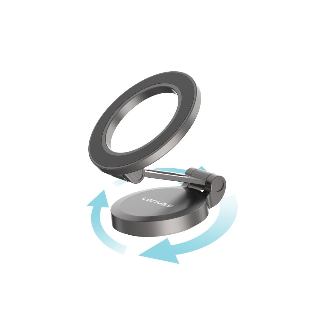 Lenyes CR137 Magnetik Magsafe 360° Oynar Başlıklı Araç İçi Telefon Tutucu Siyah