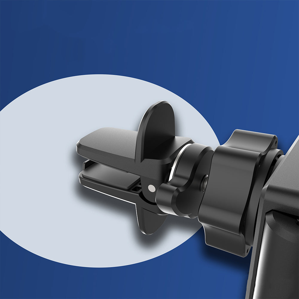 Lenyes CR144 360° Dönebilen Havalandırma Tasarım Araç Telefon Tutucu Siyah