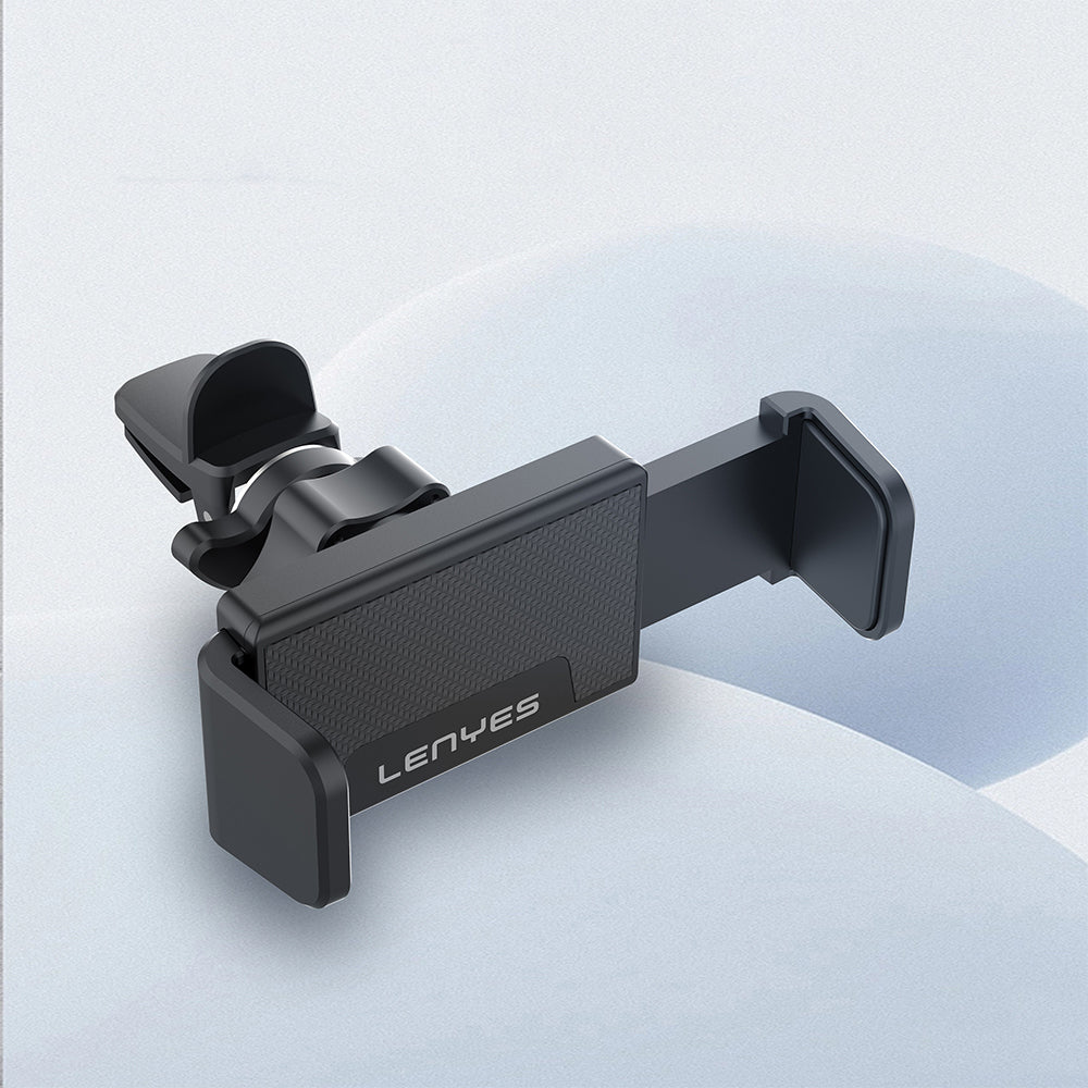 Lenyes CR144 360° Dönebilen Havalandırma Tasarım Araç Telefon Tutucu Siyah
