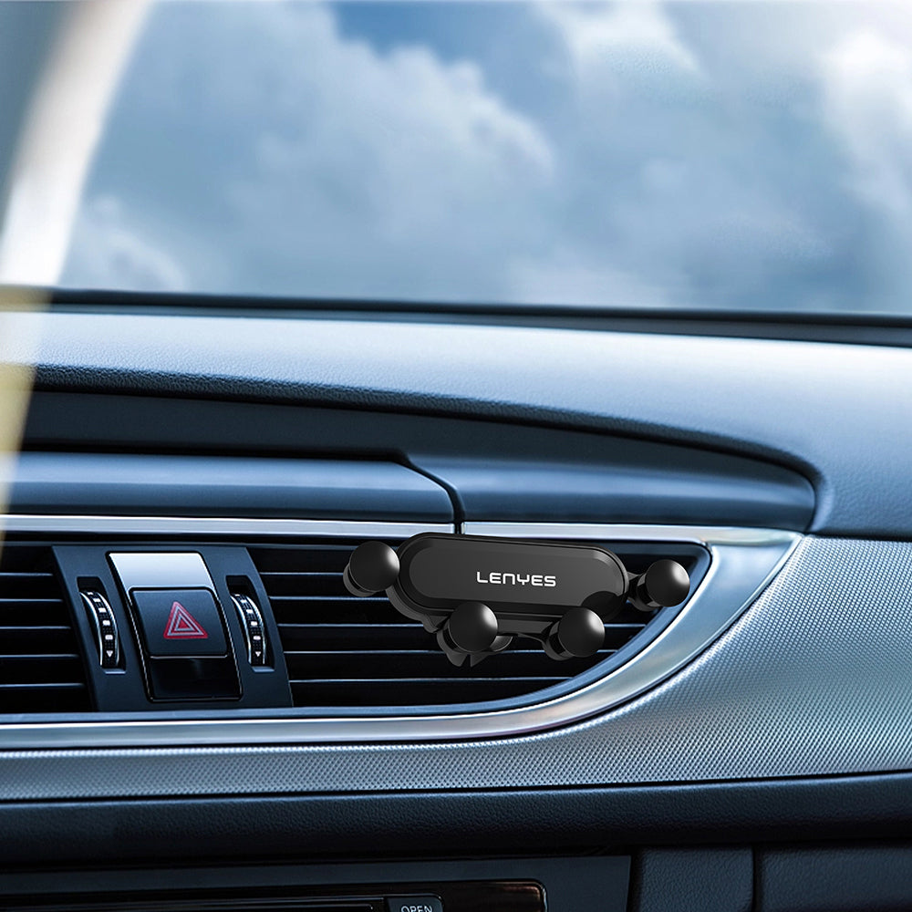Lenyes CR160 Magnetik MagSafe 360° Oynar Başlıklı Araç İçi Telefon Tutucu Siyah