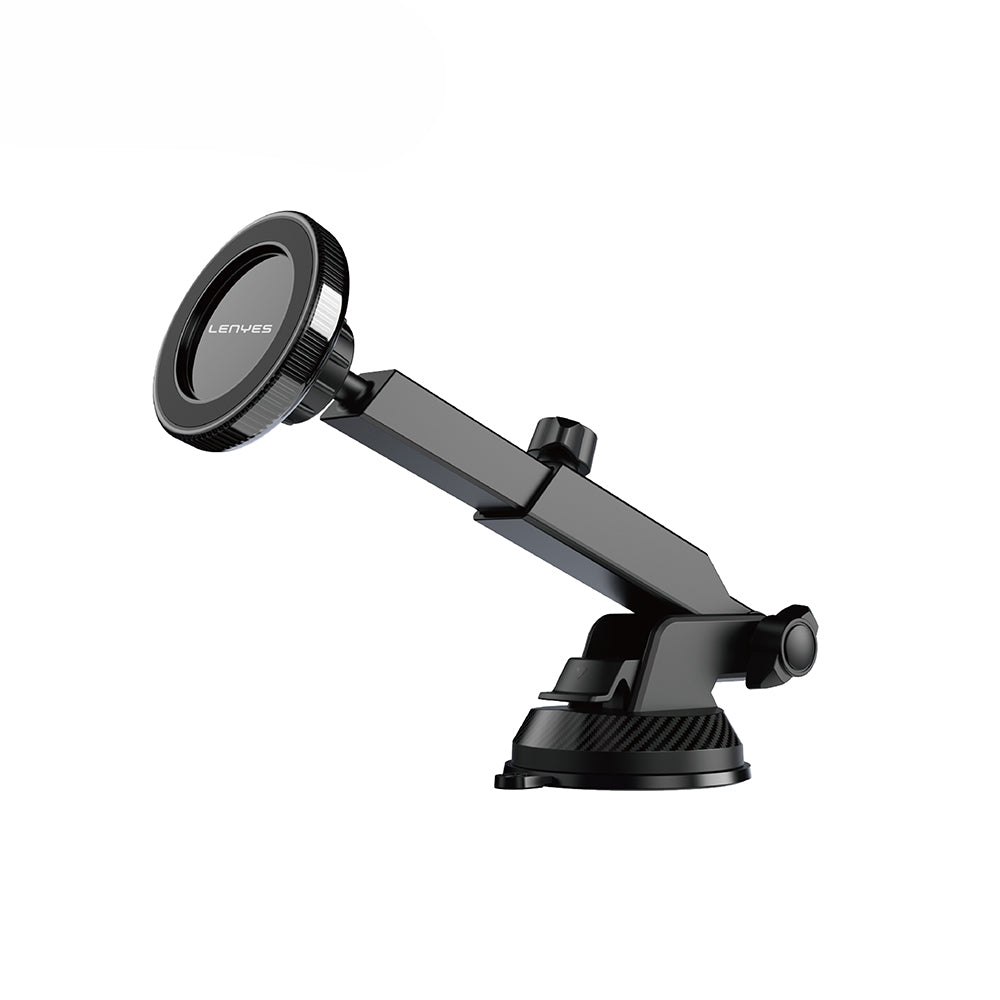 Lenyes CR184 360 Derece Dönebilen Teleskopik Vantuzlu Araç Telefon Tutucu Siyah