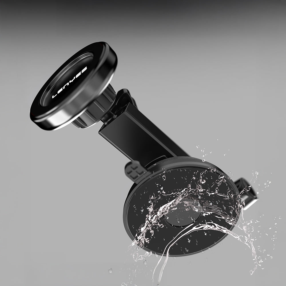 Lenyes CR184 360 Derece Dönebilen Teleskopik Vantuzlu Araç Telefon Tutucu Siyah