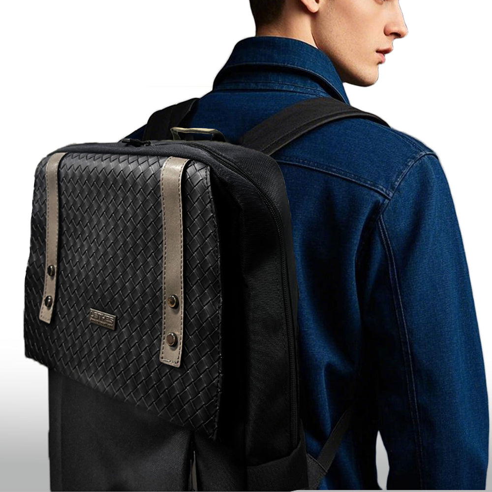 Lenyes LB550 Voyagers Serisi 1200D Su Geçirmez Seyahat Sırt Çantası Siyah