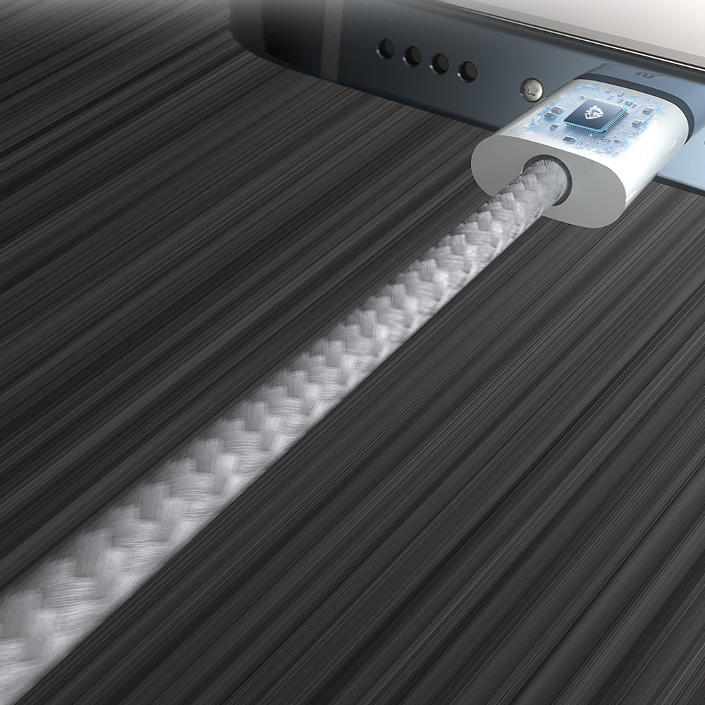 Lenyes LC526 Type-C to Type-C Akıllı Çip Koruma Özellikli Data ve Şarj Kablosu 60W 1.2M Beyaz