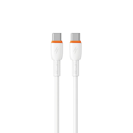Lenyes LC545 Type-C to Type-C Hızlı Şarj Özellikli Data ve Şarj Kablosu 60W 1M Beyaz