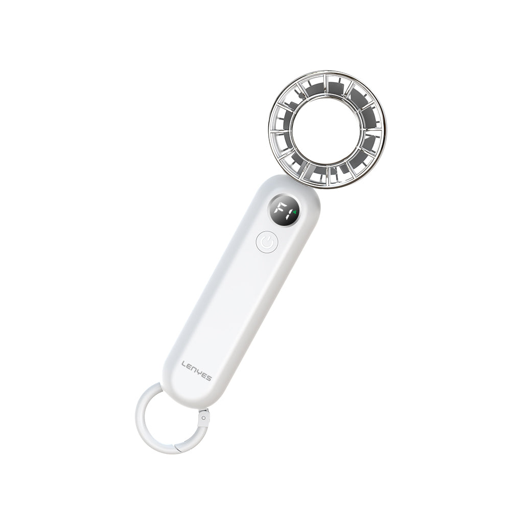 Lenyes LHF08 Katlanabilir Askılı Portatif Soğutucu El Fanı Beyaz