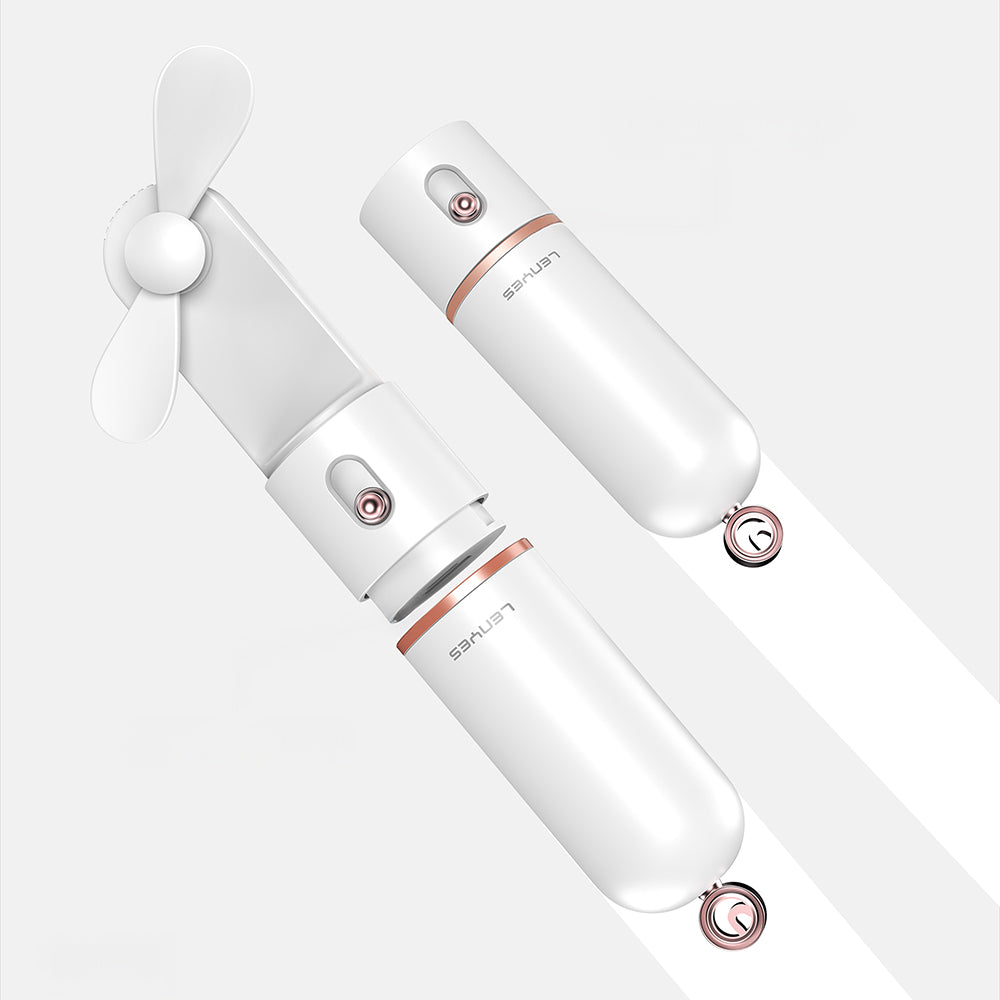 Lenyes LHF12 Powerbank Özellikli 3 Kademeli Portatif Soğutucu El Fanı Beyaz