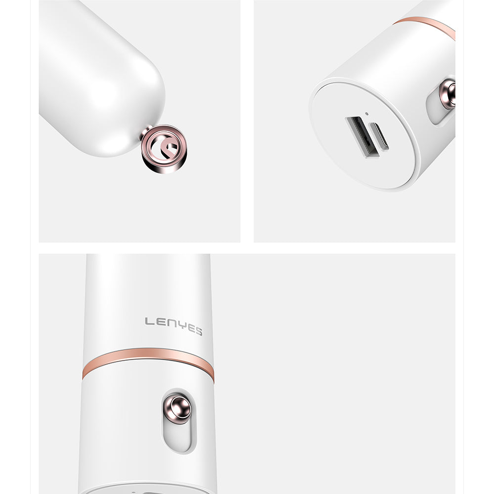 Lenyes LHF12 Powerbank Özellikli 3 Kademeli Portatif Soğutucu El Fanı Pembe