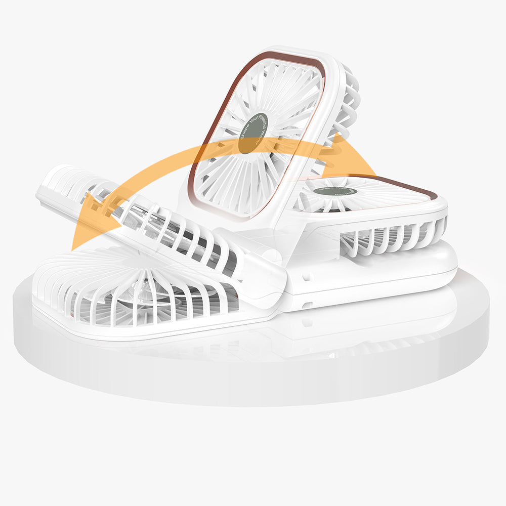 Lenyes LHF13 Powerbank Özellikli Standlı Portatif Soğutucu El Fanı Beyaz