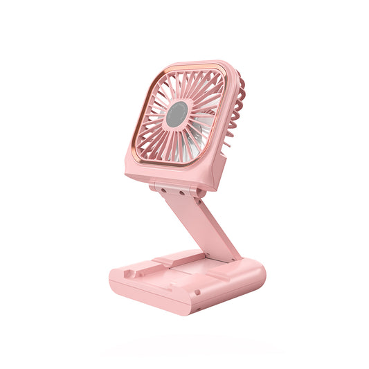 Lenyes LHF13 Powerbank Özellikli Standlı Portatif Soğutucu El Fanı Pembe