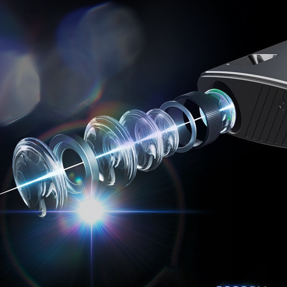 Lenyes LPR04 Pro 2 inç LCD 100 ANSI Lümen Projektör Yansıtma Cihazı Siyah