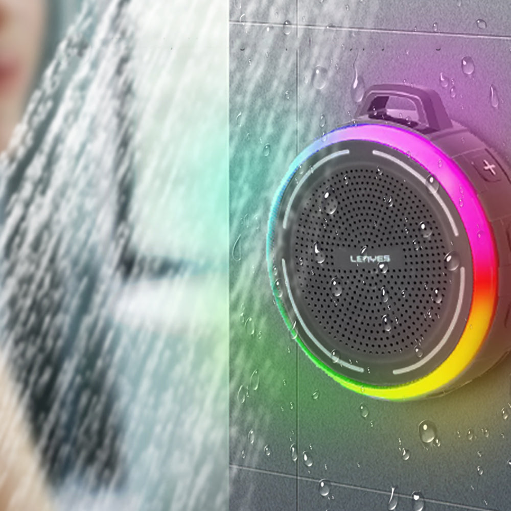 Lenyes S223 RGB Işıklı Askı Aparatlı Mini Bluetooth Speaker Hoparlör v5.3 Yeşil