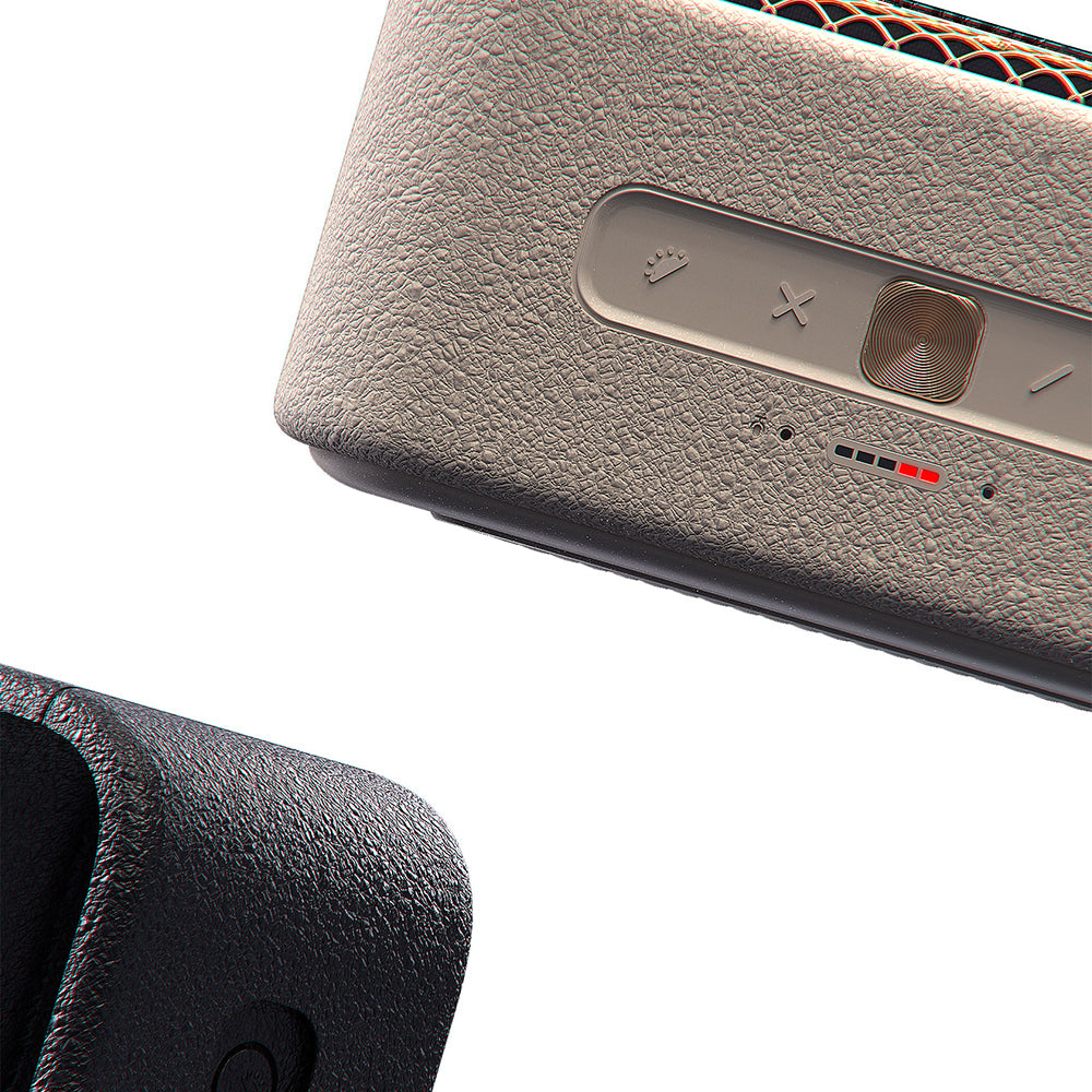 Lenyes S891 RGB Işıklı Taşınabilir Su Geçirmez OTG-TWS Bluetooth Hoparlör v5.3 80W Bej