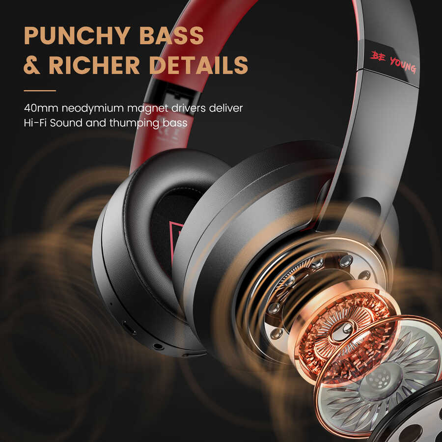 Oneodio S1 Bluetooth Kulaklık Siyah