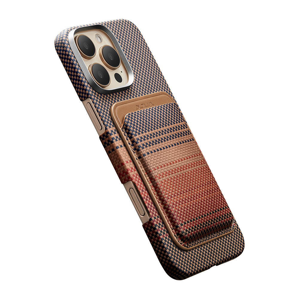 Pitaka Magnetic Woven Serisi Aramid Fiber Magnetik Kartlık Mavi