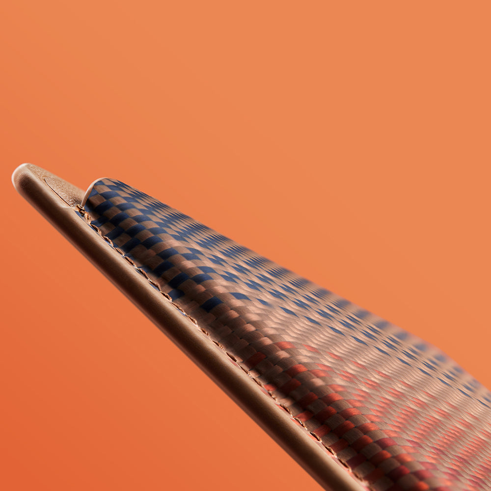 Pitaka Magnetic Woven Serisi Aramid Fiber Magnetik Kartlık Mavi