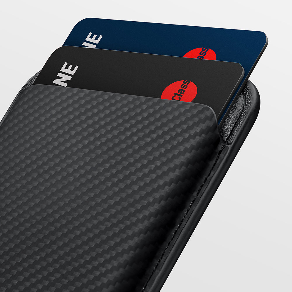 Pitaka Magnetic Woven Serisi Aramid Fiber Magnetik Kartlık Kahverengi