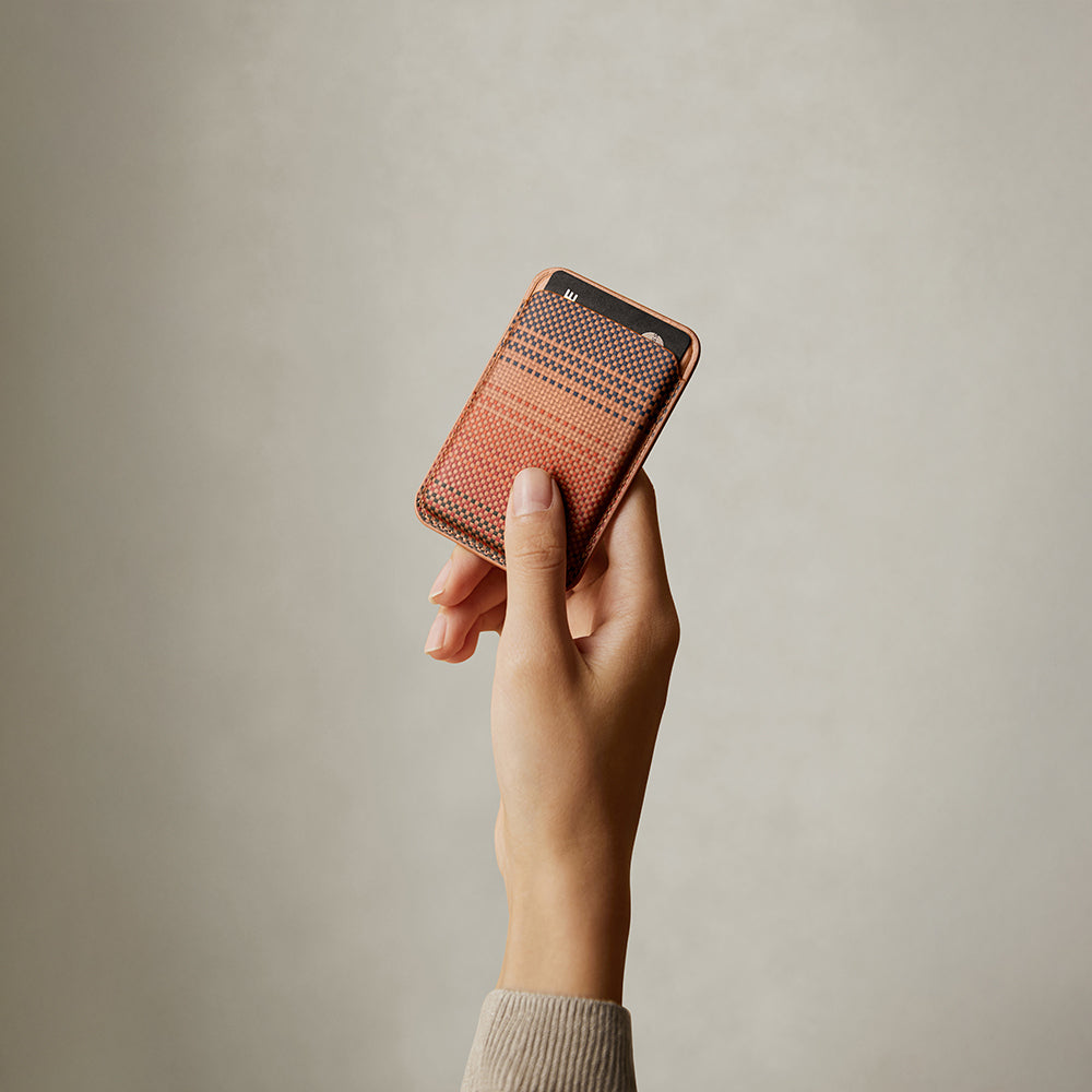 Pitaka Magnetic Woven Serisi Aramid Fiber Magnetik Kartlık Mavi