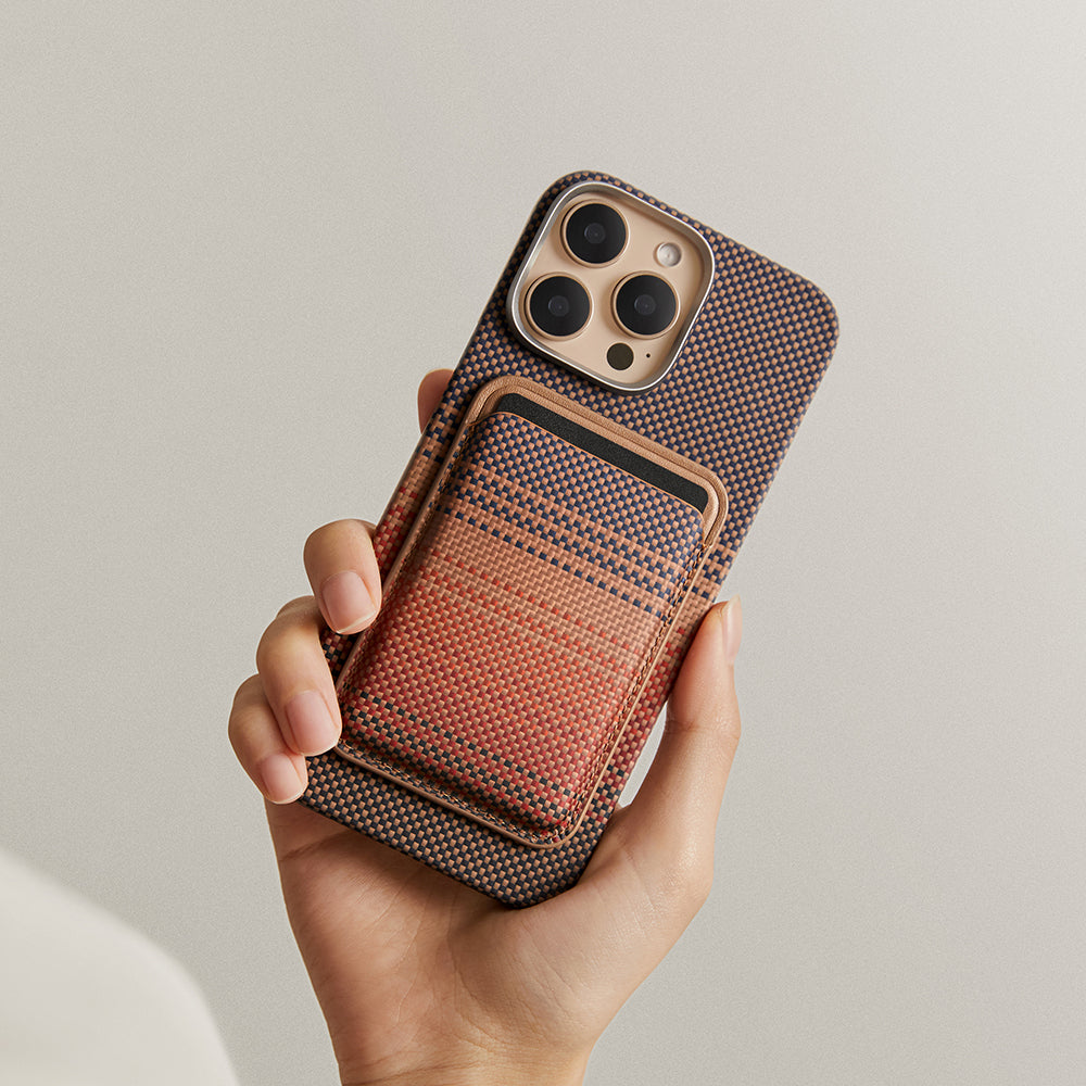 Pitaka Magnetic Woven Serisi Aramid Fiber Magnetik Kartlık Siyah