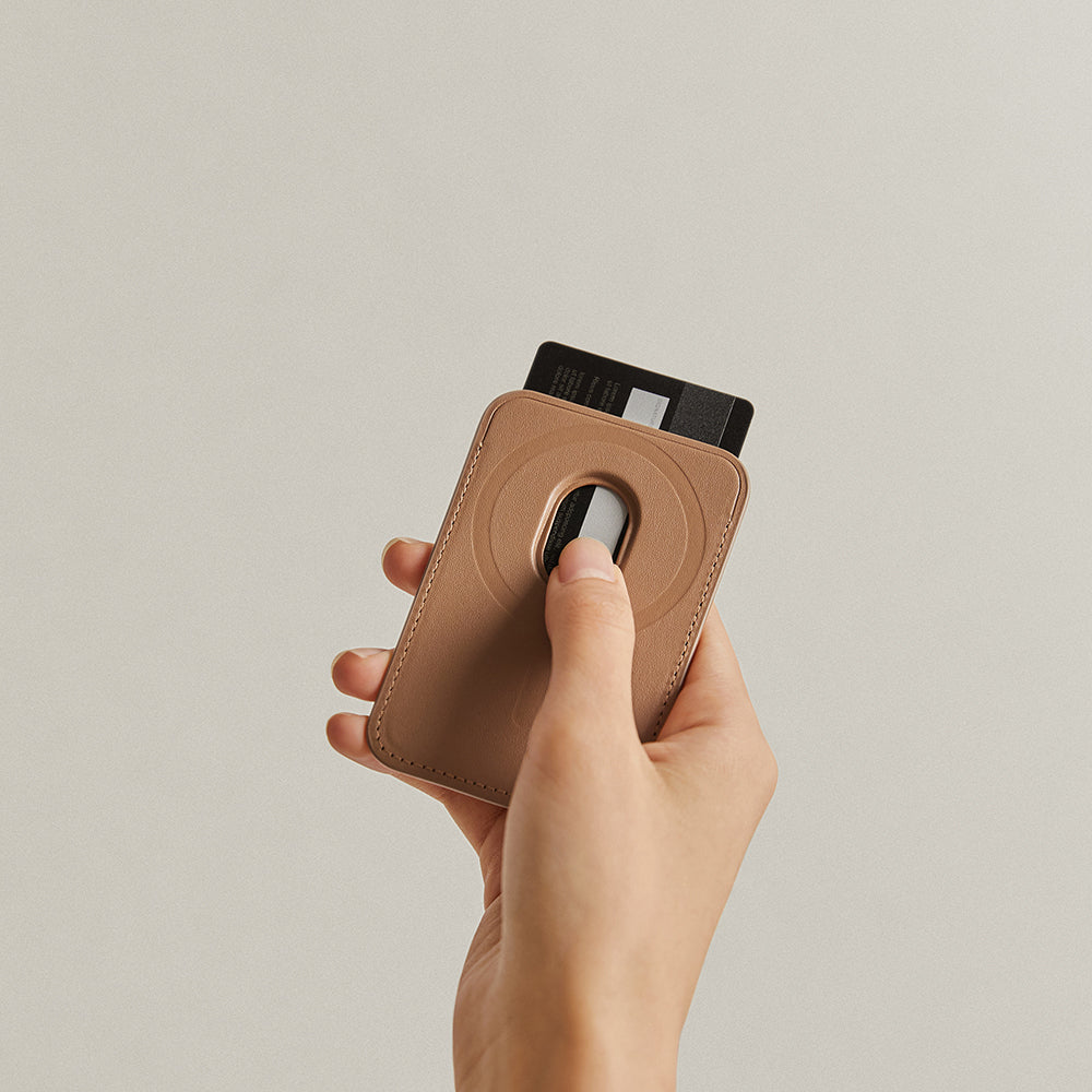 Pitaka Magnetic Woven Serisi Aramid Fiber Magnetik Kartlık Kahverengi