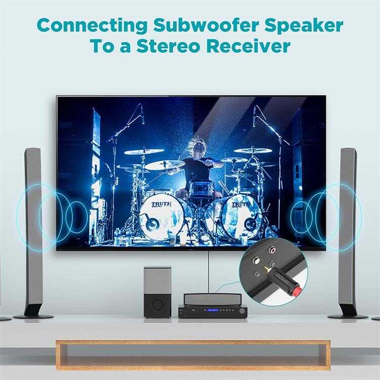 Qgeem QG-AU11 RCA Aux Audio Kablo 1.83M Siyah