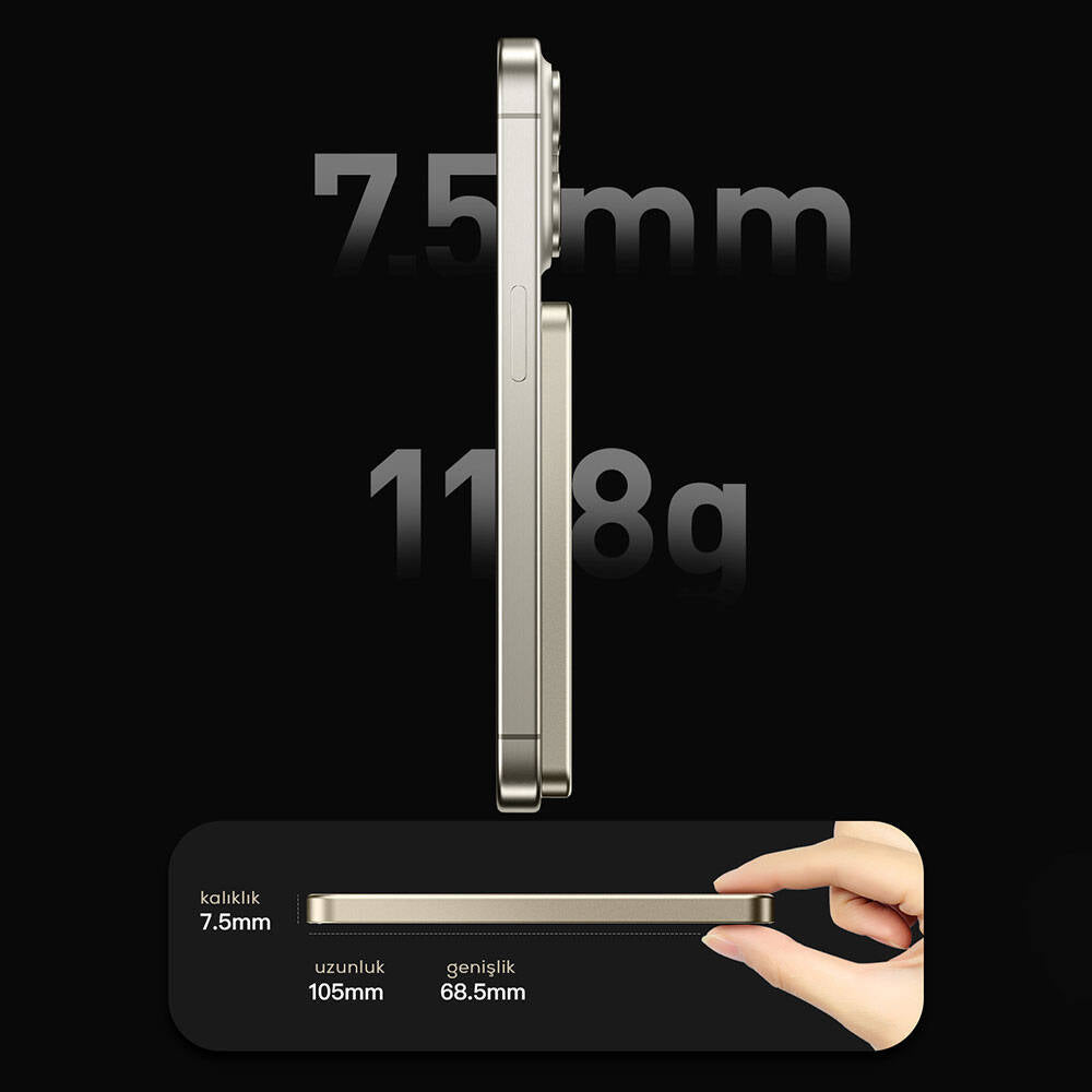 Recci RP25 PD 20W Ultra İnce Hızlı Şarj Özellikli Wireless Powerbank 15W 5000mAh Gold