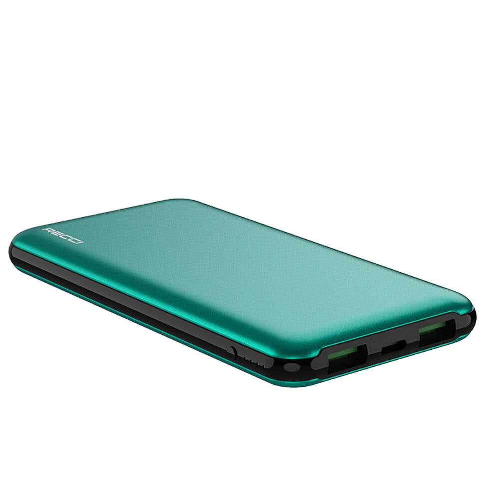 Recci RPB-P05 Greeny Serisi LED Işık Göstergeli Hızlı Şarj Özellikli Taşınabilir Powerbank 22.5W 10000mAh Kırmızı