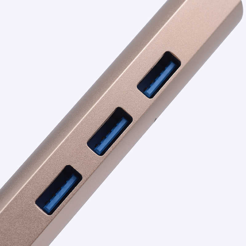 Usb Çoğaltıcı Usb-C To Usb 3.0 HUB Adaptör Gold