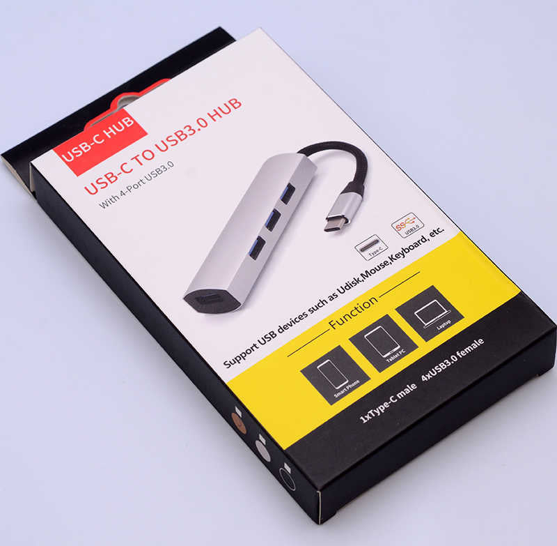 Usb Çoğaltıcı Usb-C To Usb 3.0 HUB Adaptör Gold
