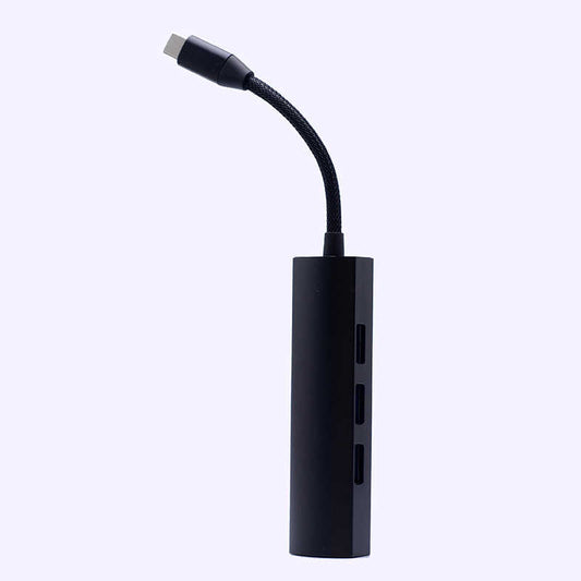 Usb Çoğaltıcı Usb-C To Usb 3.0 HUB Adaptör Siyah