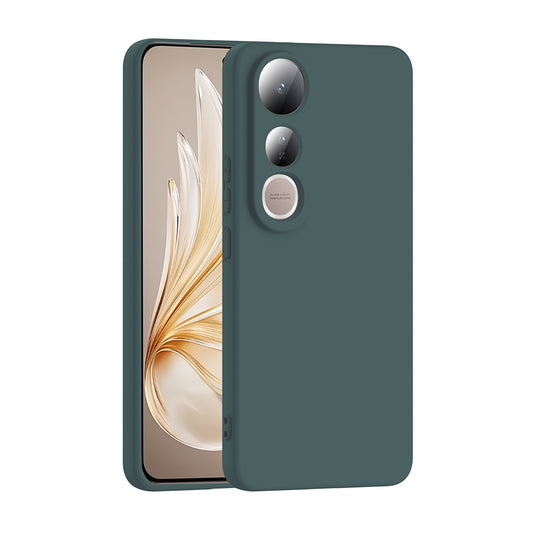 Vivo V50 Lite 4G Kılıf Zore Mara Lansman Kapak Koyu Yeşil