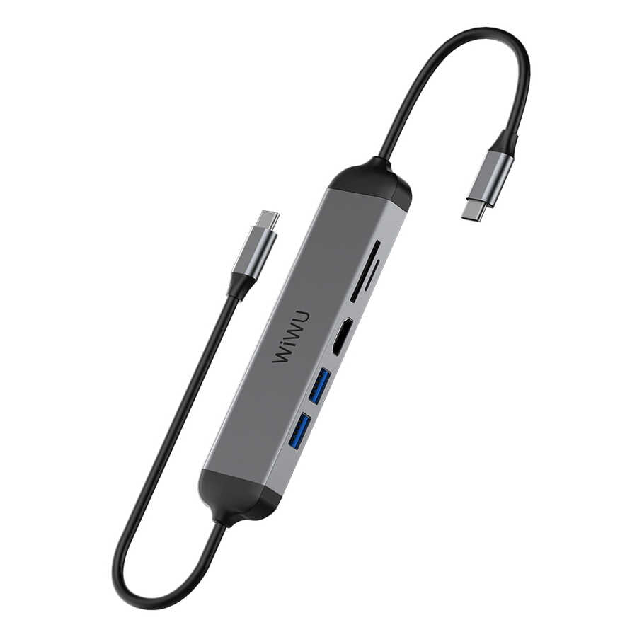 Wiwu A521H Type-C Hub Gri