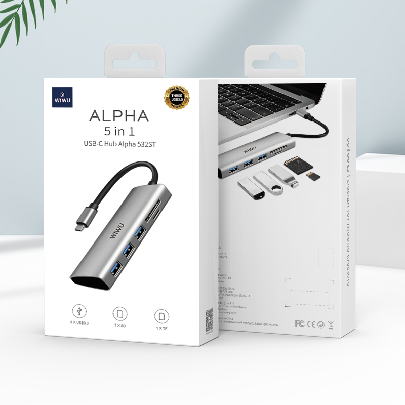 Wiwu Alpha 532ST Type-C Hub Gri