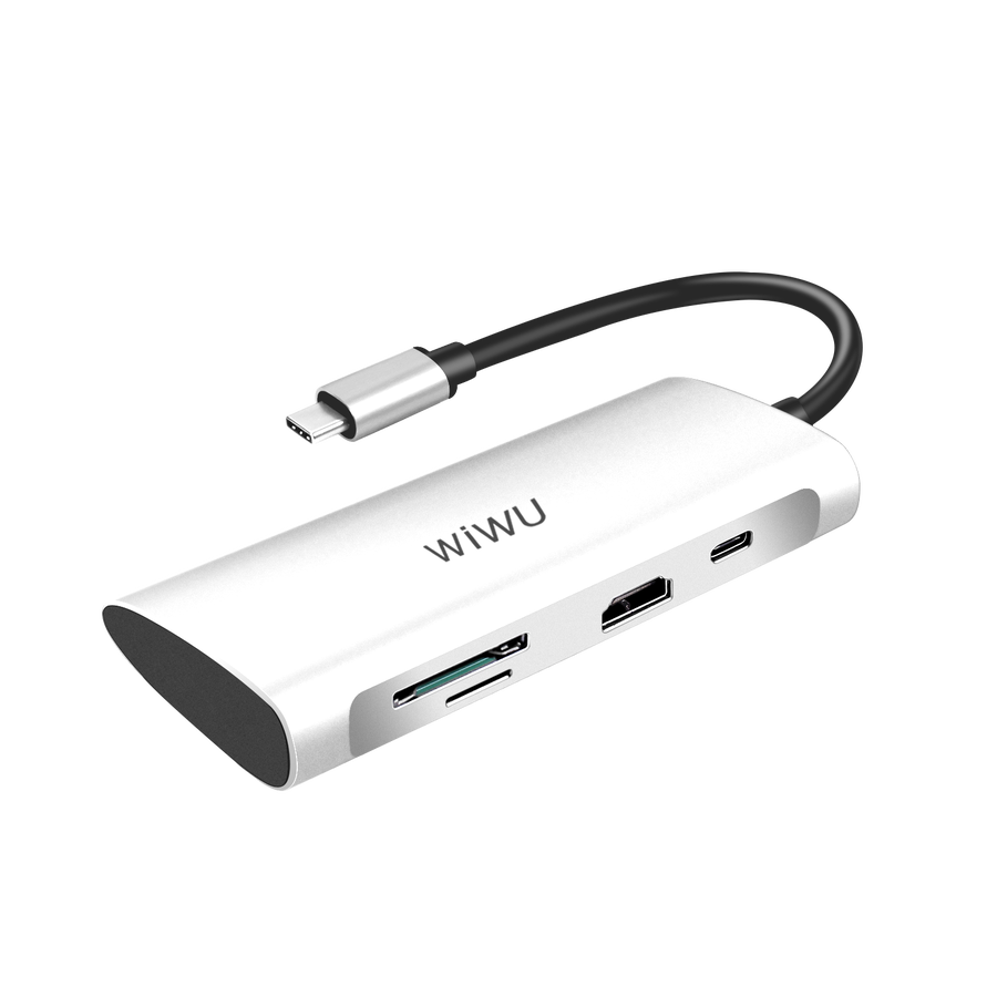 Wiwu Alpha 731HP Type-C Hub Gümüş