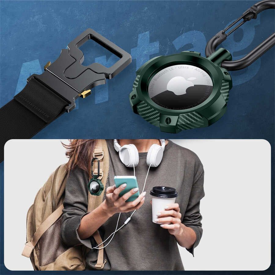 Wiwu Armor Kılıf Airtag Anahtarlık Beyaz