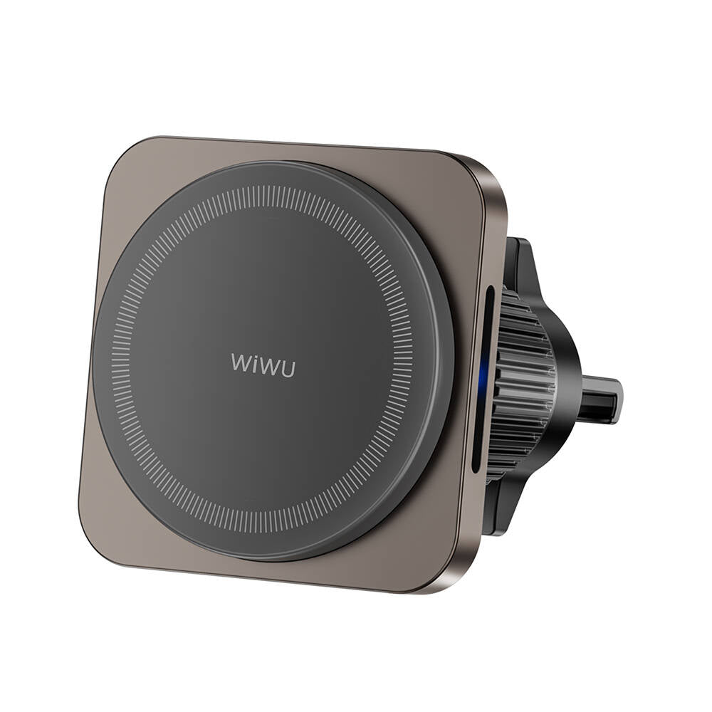 Wiwu CH-318 Magneto Serisi Magsafe Şarj Özellikli Havalandırma Tasarım Araç Telefon Tutucu Siyah